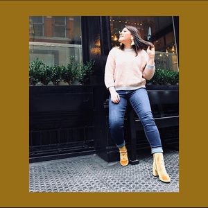 Yellow new look boots.